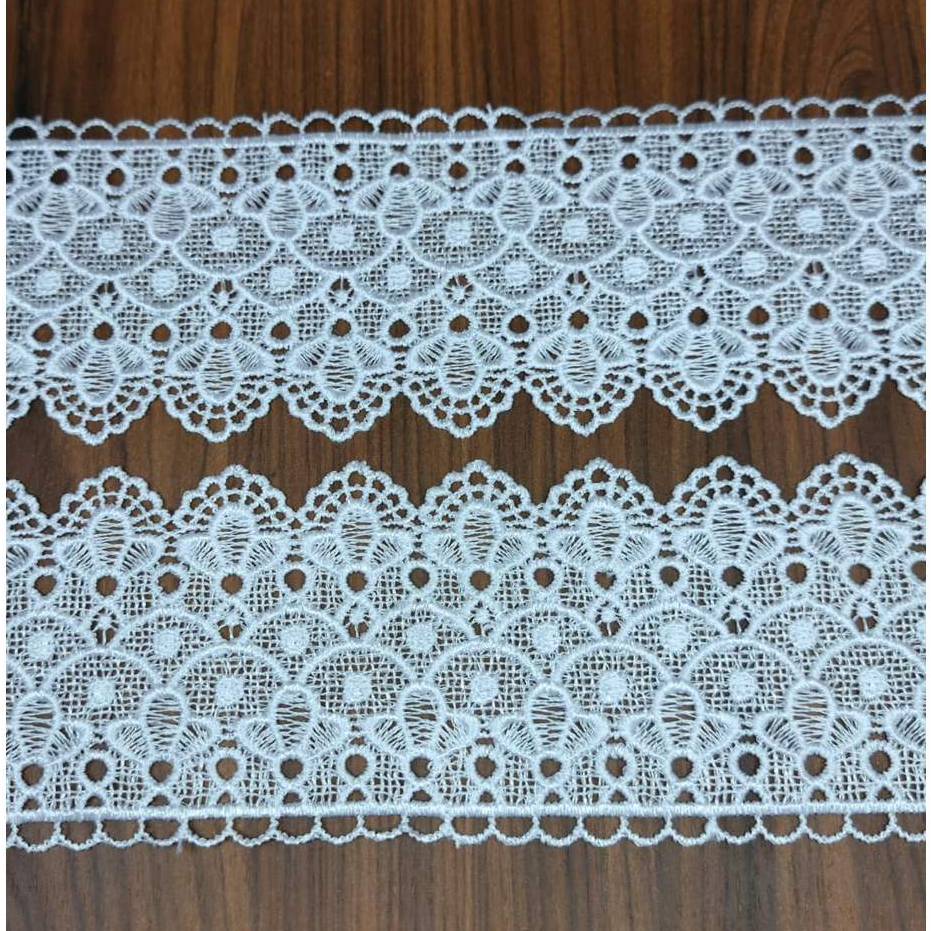 Detalhes do Renda Guipir RL24 13,7m x 8,0cm – Branco | Acabamento, Moda, Artesanato