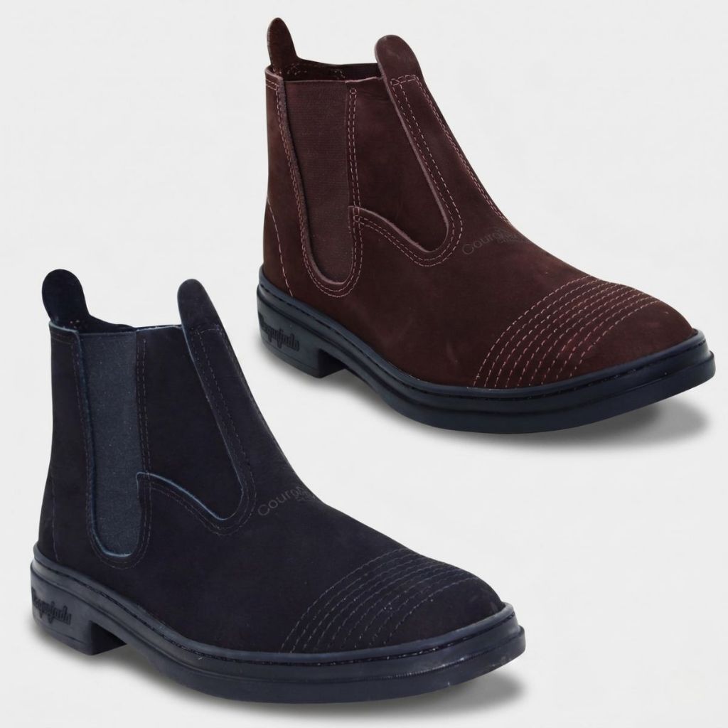 Botina Couro Legitimo Flex Vaquejada 162 Masculina