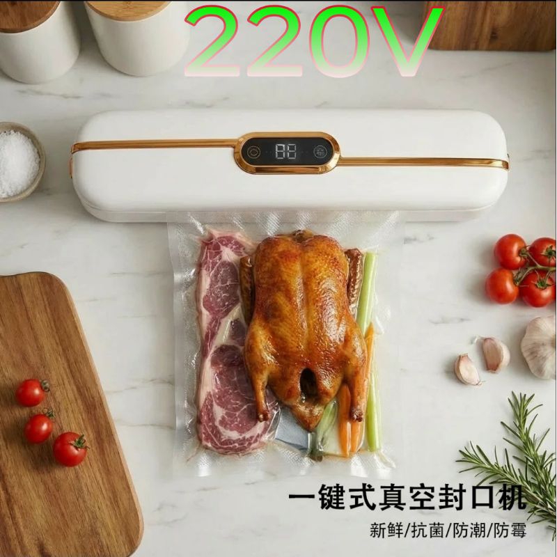 Maquina Seladora Embaladora De Alimentos A Vácuo 220V Com Timer Digital + 10 Sacos De Reposição Top  15584