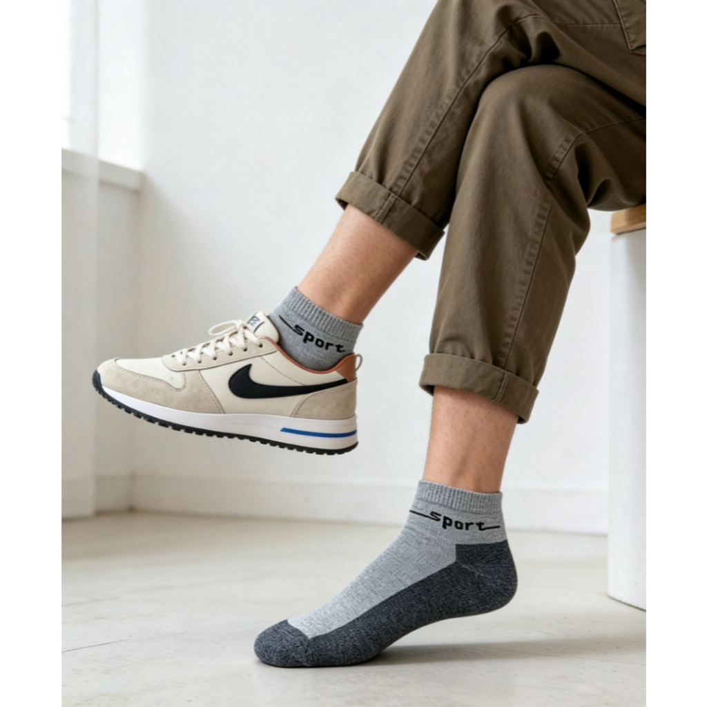 Kit 12 PARES de Meias masculino Esportivas com Listras 40-46