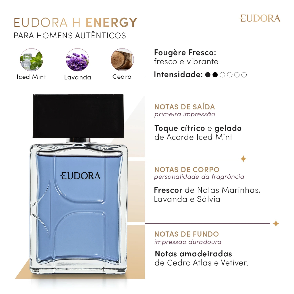 Eudora H Energy Desodorante Colônia 100ml · foto 2
