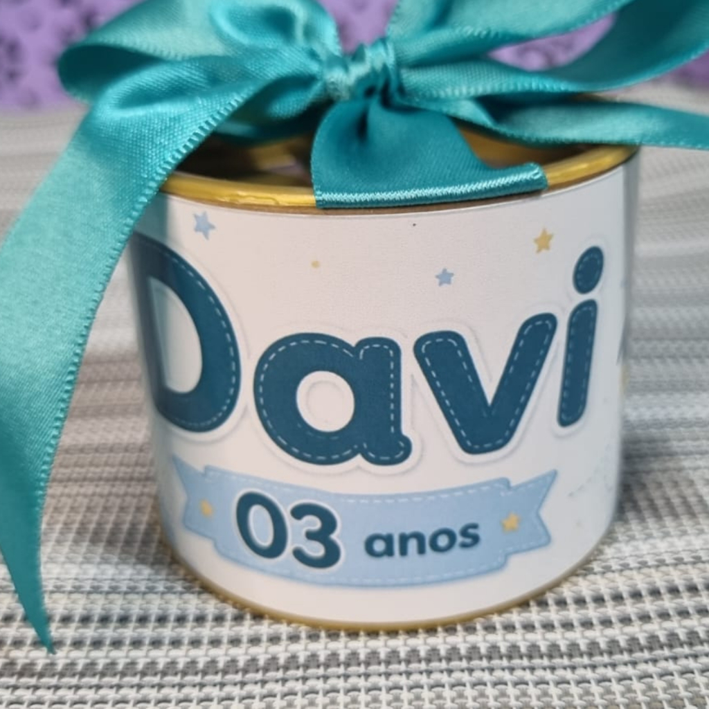 KIT Tubolatas Personalizadas 5x6 Astronauta | Lembrancinha | Chá Revelação | Aniversário | Casamento| Festa infantil