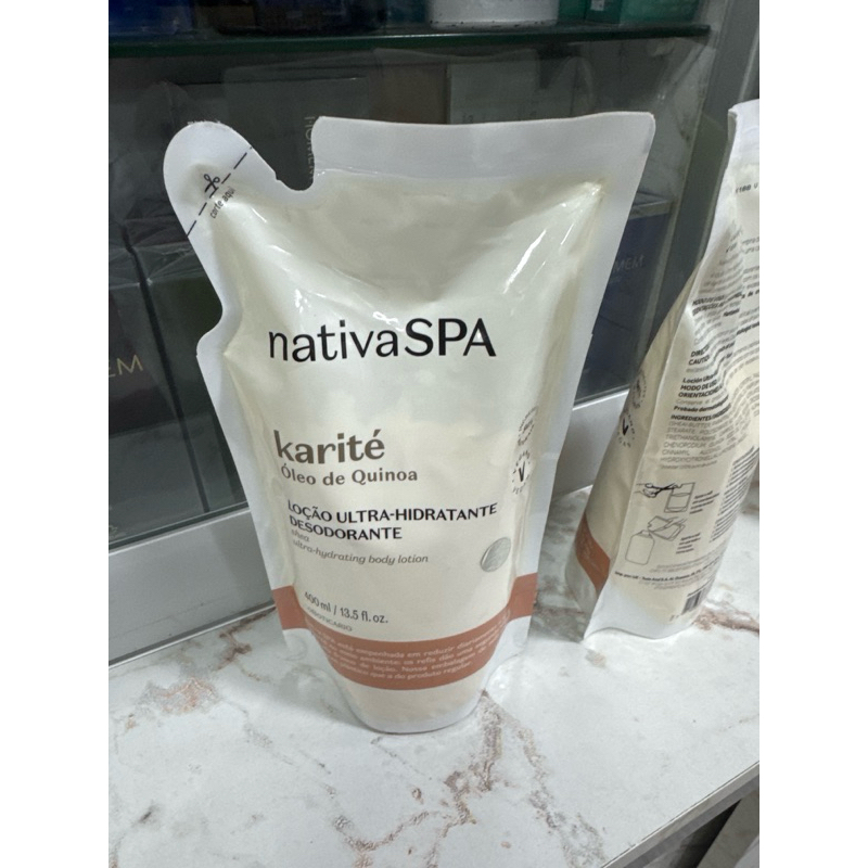 Nativa SPA Karité refil Loção Ultra Hidratante Desodorante Corporal 400ml VAL 07/26