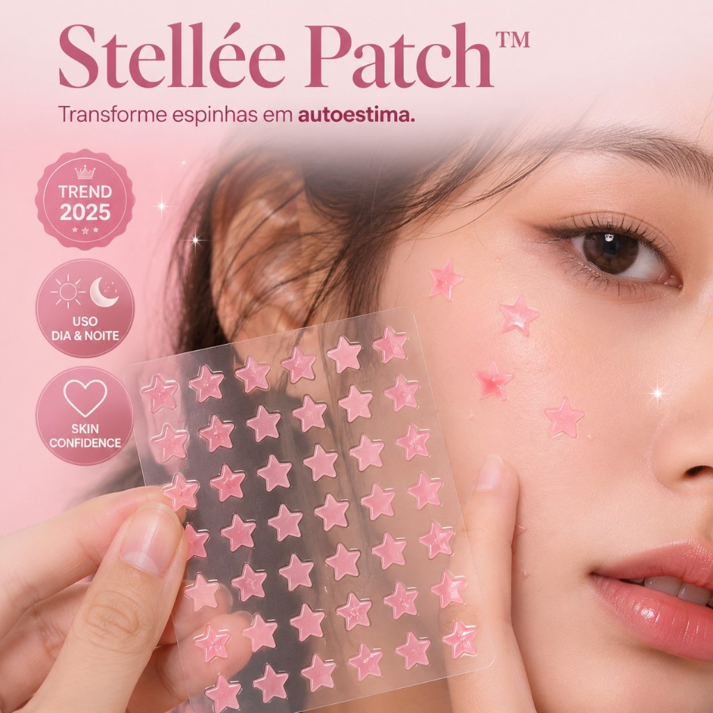 Kit 200 Adesivos de Estrela Anti acne Hidrocoloide em Estrela Seca Espinha Protege Dia e Noite