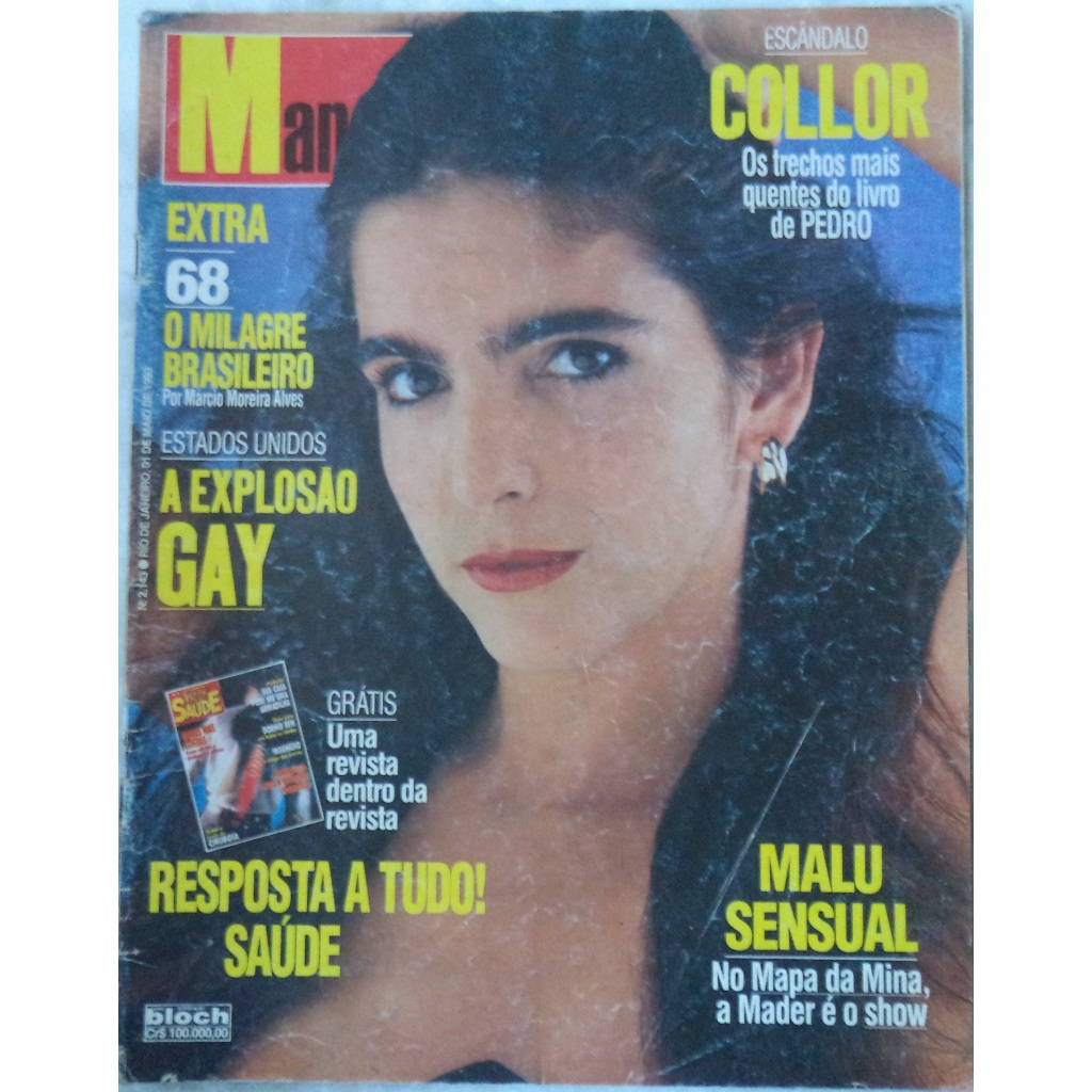 Revista Manchete N° 2143 Capa Malu Mader