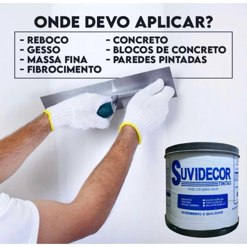 Detalhes do Textura de rolo 20kg, resistente à sol e chuva, diversas cores, ação anti-mofo, uso interno e externo, top 1 em vendas!