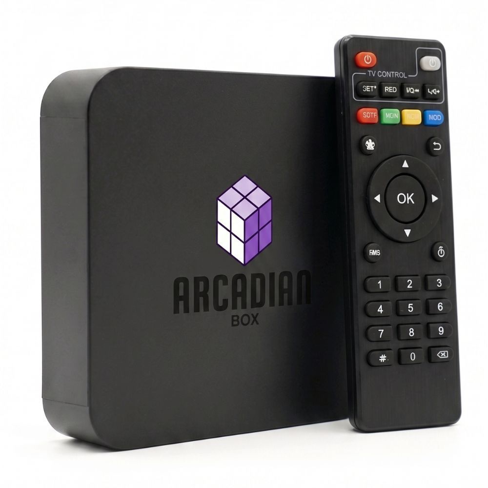 Arcadian Box – Smart TV Box Android (4K Ultra HD) – Fliperama Arcadian
