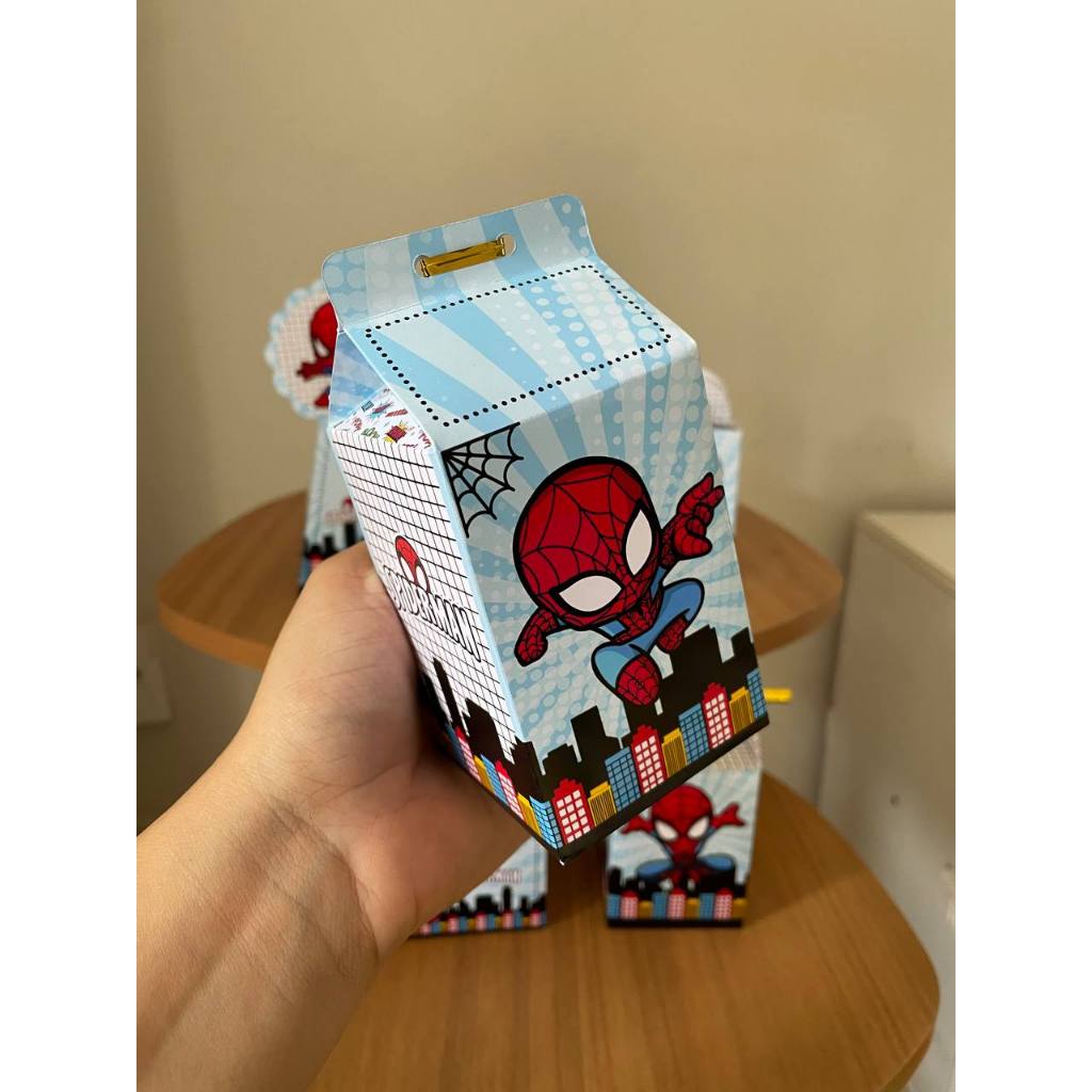Kit 20 CAIXINHAS COLADAS Homem Aranha Cute Baby Caixinhas Personalizadas - Lembrancinhas Spidey