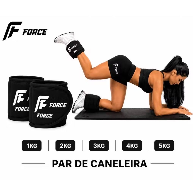 PAR Caneleira de Peso Tornozeleira Musculaçao Ginastica Exercicios Treino Profissional Academia