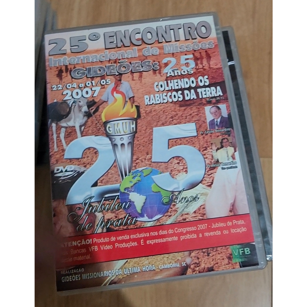 DVD PREGAÇÃO 25 CONGRESSO DE MISSOES - JULIO RIBEIRO - COLHENDO OS RABISCOS DA TERRA
