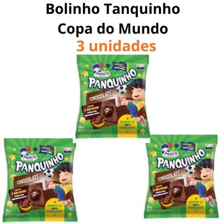 Kit 3 Bolinho Panco Copa do Mundo Panquinho Copa do mundo Kit Lanche Escolar
