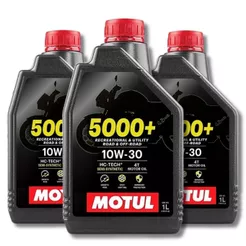 Kit Oleo Motor Motul 5000+ 10w30 Semissintético 3l cb500 cb500x cb500f cbr500r cb600f hornet cb650 cbr650 transalp 750