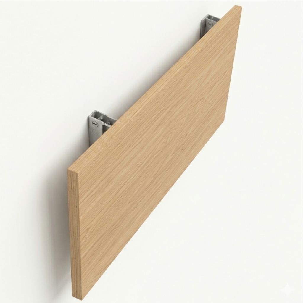Mesa Dobravel Retratil de Parede Suspensa 60cm 90cm 100cm 120cm Escritório Quarto Sala Cozinha