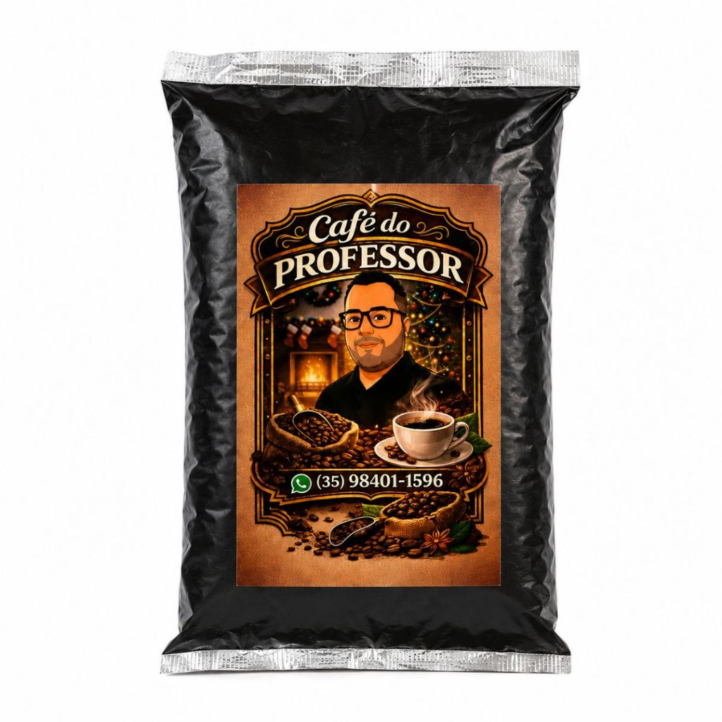 Café Do Professor Torrado E Moído 500g Café Forte Artesanal Aroma Intenso Meio Kg