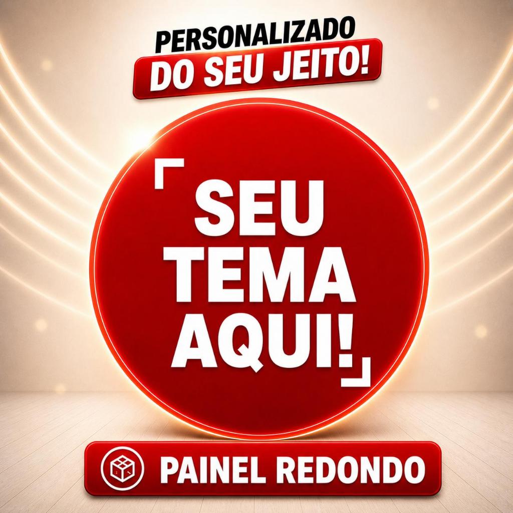 Capa Painel Redondo - Personalizado com  Sua Arte Aqui - 1.5x1.5