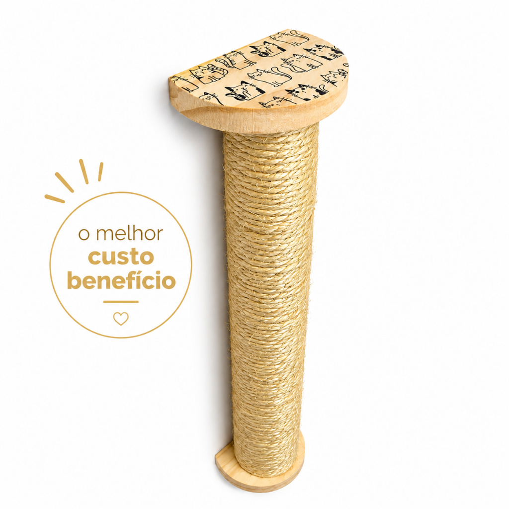 Arranhador Gatos Parede Sisal Brinquedo Pet Poste