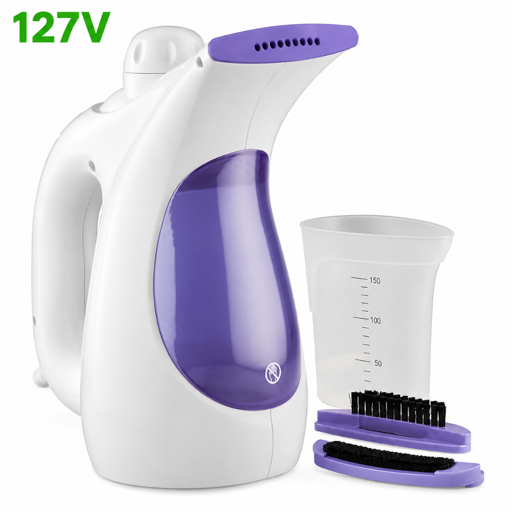 Passadeira a Vapor Cadence Lisser 127V | Portátil, Compacta, Remove Amassados e Higieniza Tecidos