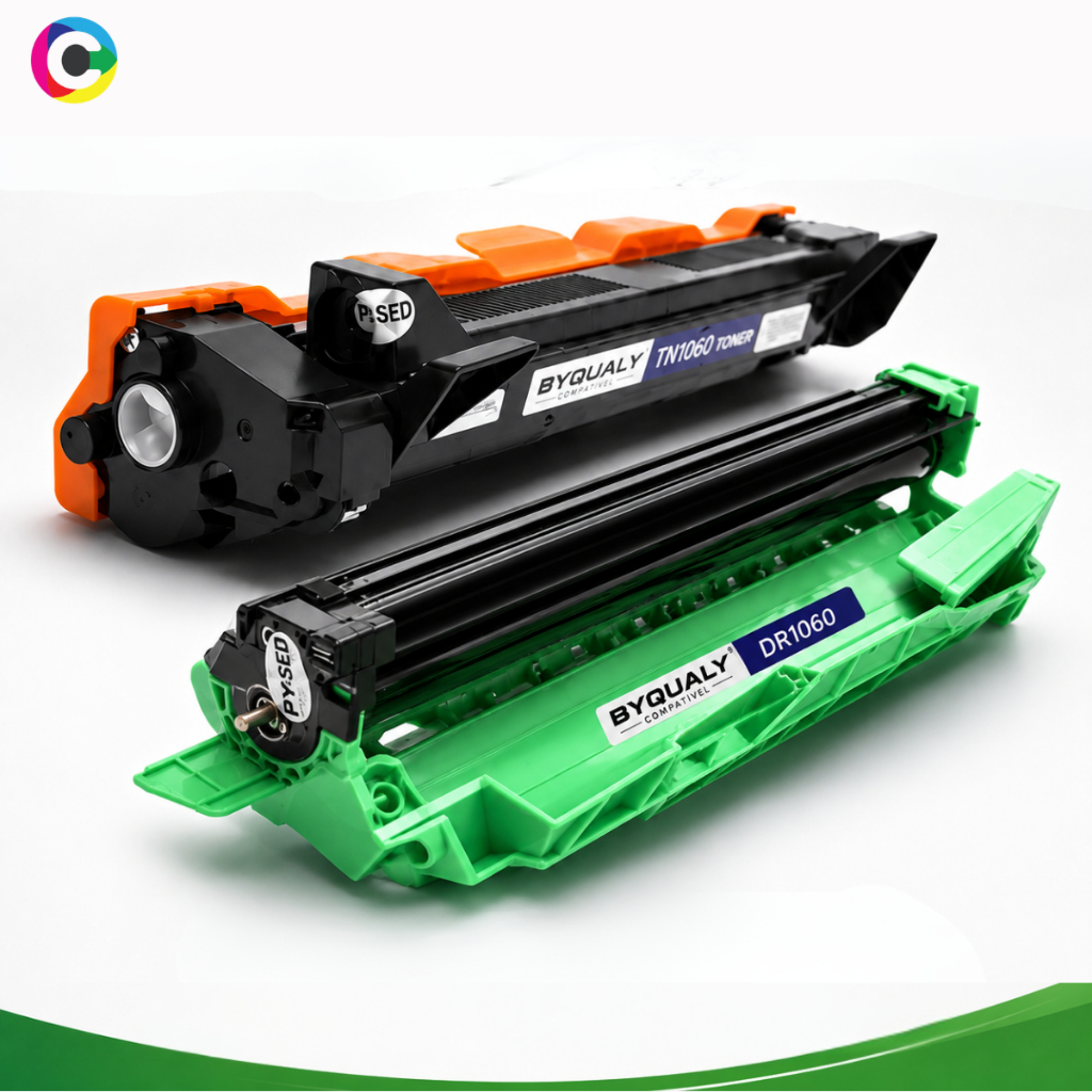 Kit Cartucho Toner TN1060 + Fotocondutor DR1060 Brother Preto Dr1060 Tn1000 DCP1602 HL1202 HL1212W