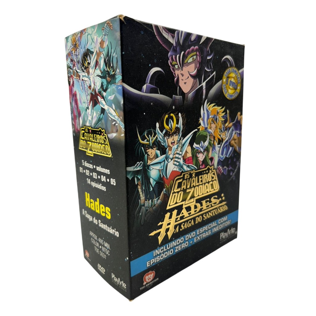 Dvd Box Os Cavaleiros Do Zodíaco Hades A Saga Do Santuário