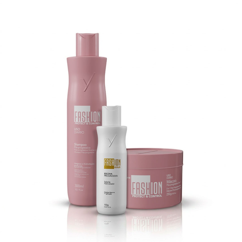 Kit Escova Progressiva Fashion Gold 150g