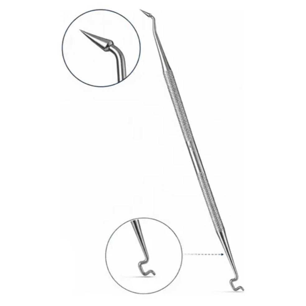 Colocador Aplicador para Aparelho ideal para a colocação e remoção de ligaduras elásticas   Global Mil Ref. 7011