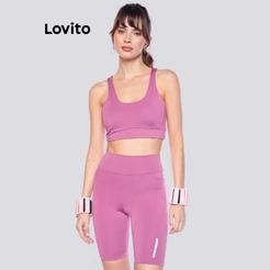 Lovito Bermuda Ciclista Esportiva Feminina SSB1247BRL1277