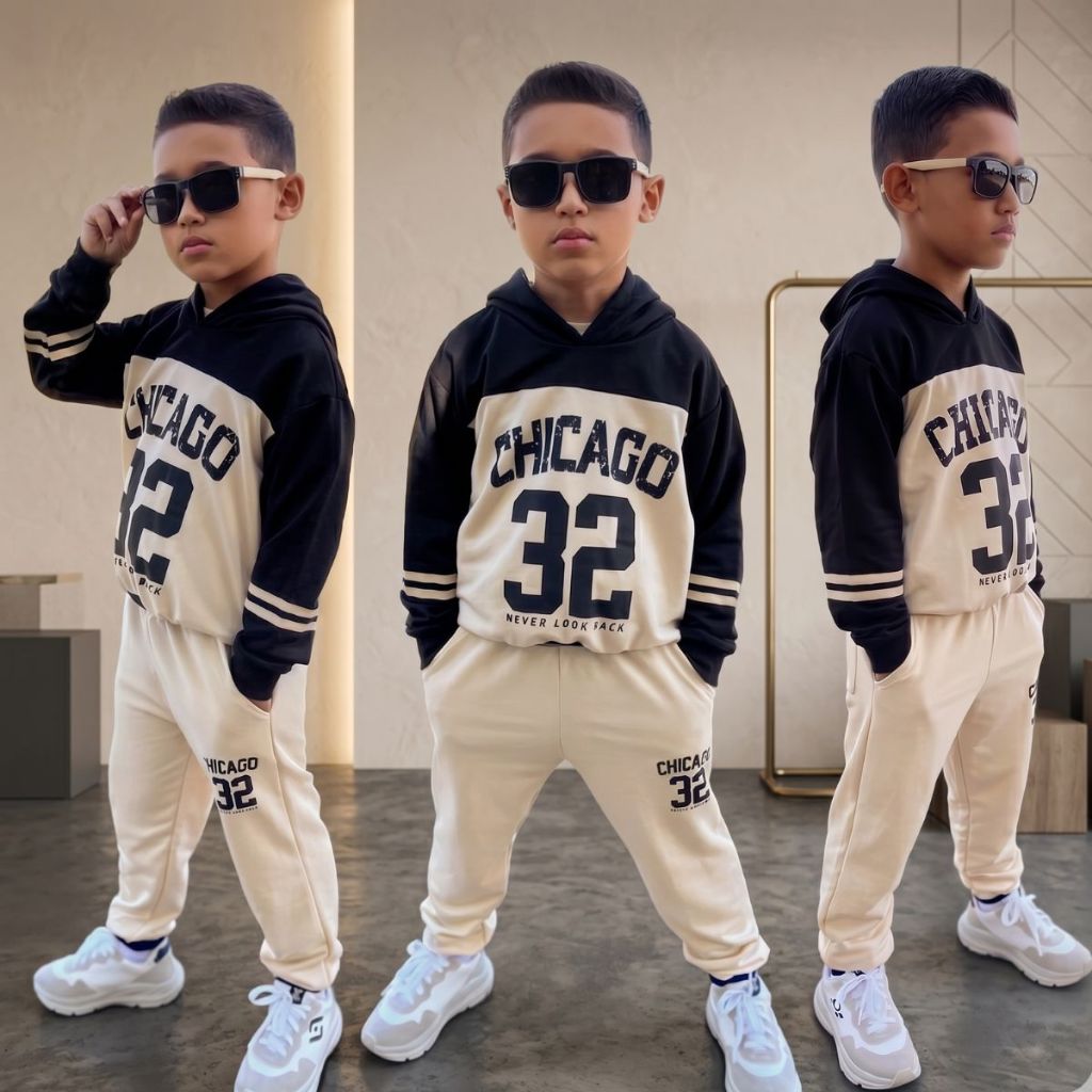 Conjunto de Frio Masculino Feminino Agasalho Flanelado  Moda Infantil Juvenil
