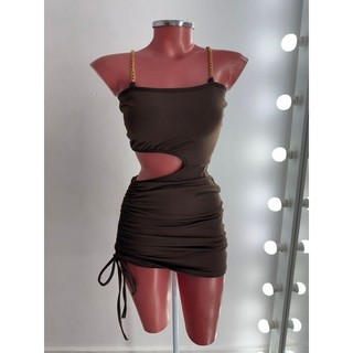 Vestido alça Corrente, vestido colado, vestido tubinho, vestido recorte