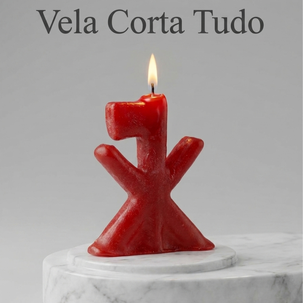 Vela Magia Corta Tudo Laços Relação Tóxica Corta Amarração Energias Negativas Ritual