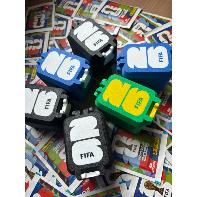 Caixa Porta Figurinhas Copa 2026 Organizador Álbum Panini | Copa do Mundo | Futebol | Case para Figurinhas