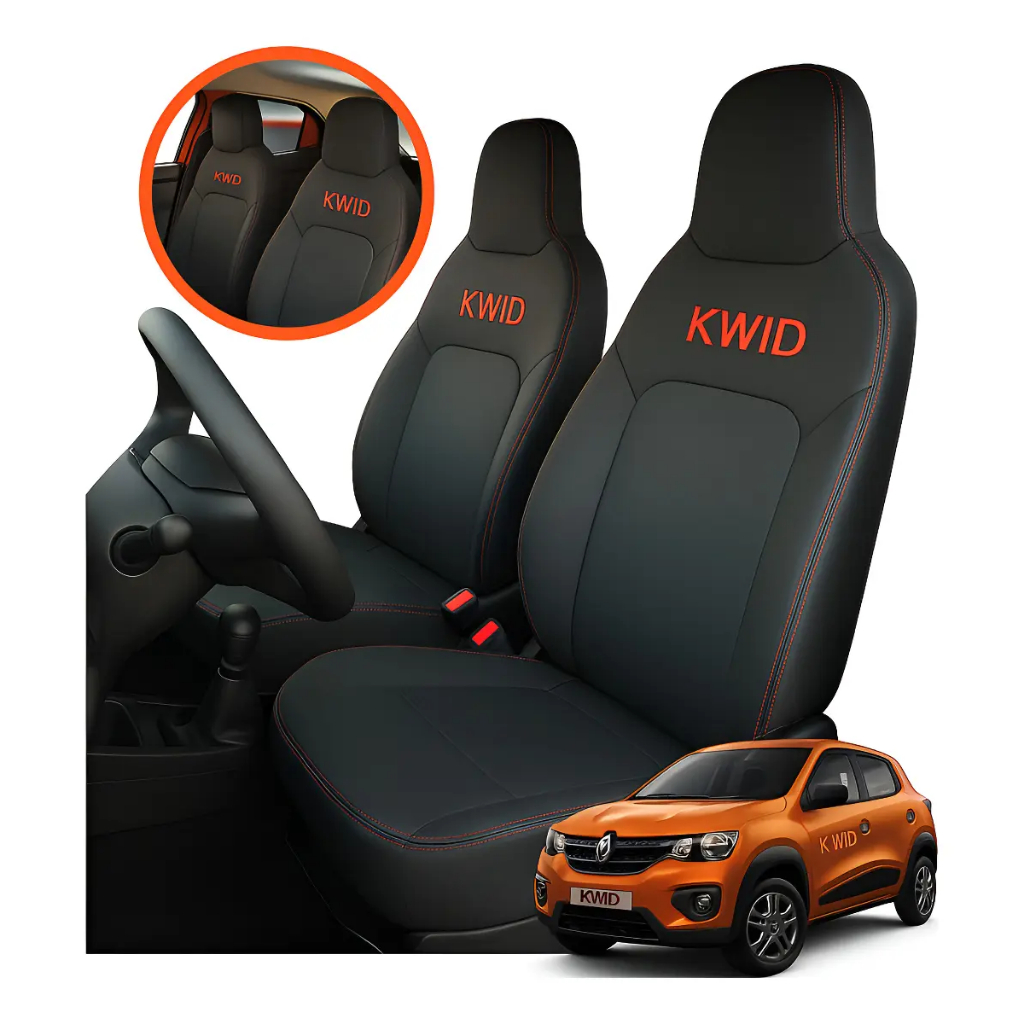 Capa de Banco Carro em Couro Renault Kwid 2017 Á 2025 Ajuste Perfeito