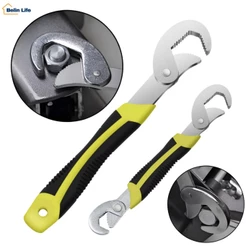 Kit 2 Chaves Inglesas De Boca Ajustável De 6mm A 33mm Alta Resistência