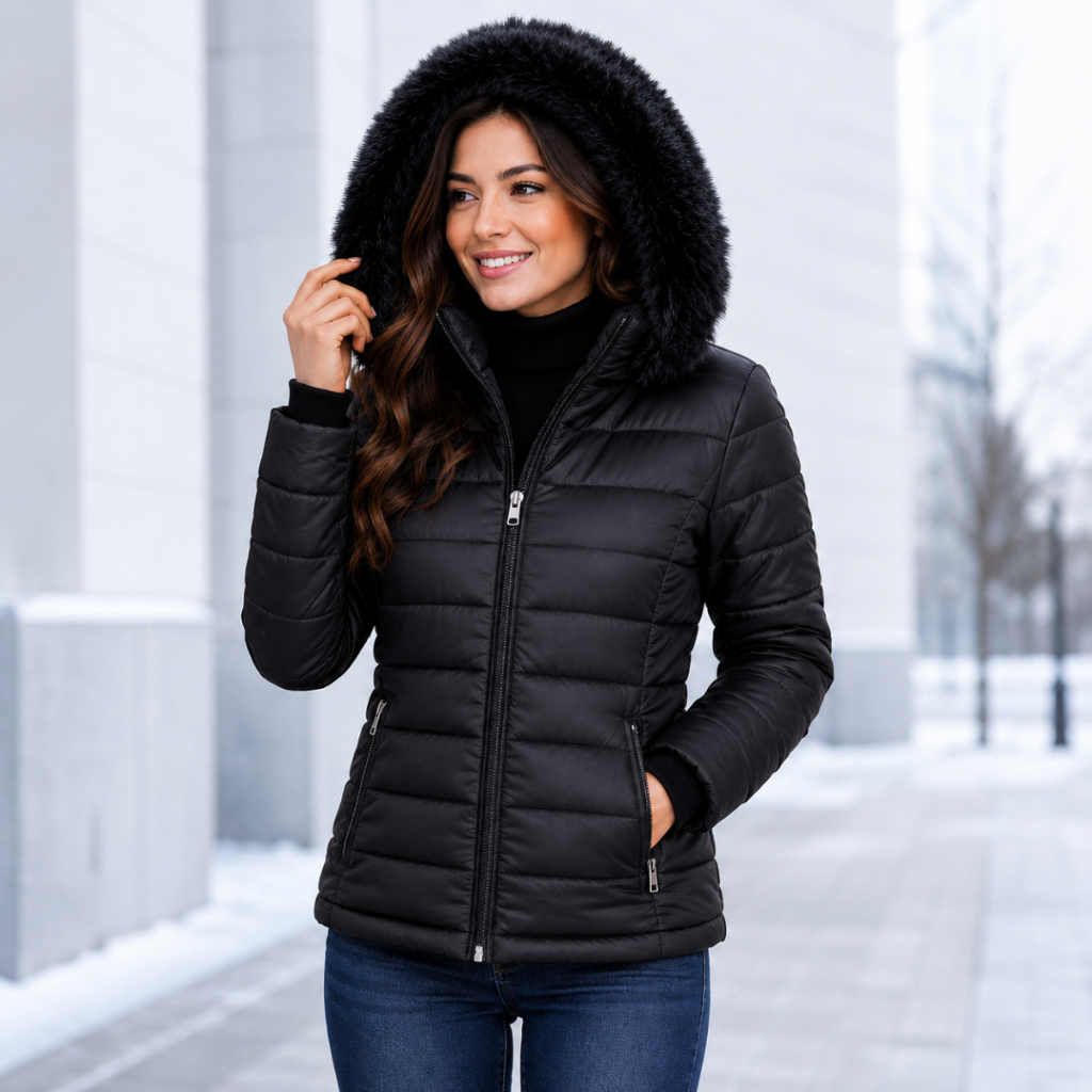 Jaqueta Bobojaco Feminina Puffer Impermeável Inverno Térmica