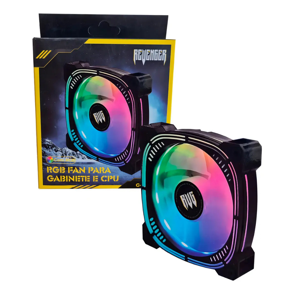 Cooler Fan RGB para Gabinete PC 120mm Revenger G-VR336