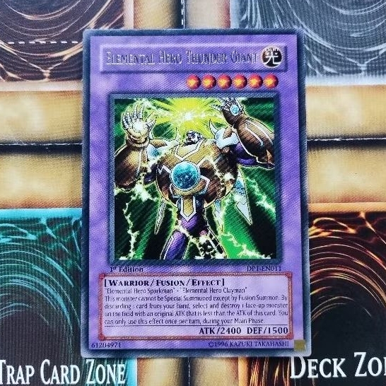 2006 Yugioh - Gigante do Trovão, o HERÓI do Elemento 1° Edição (Raro) - DP01-EN011