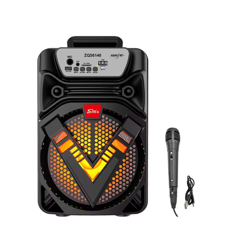 Caixa de Som Portátil Sing-e ZQS6140 Super Bass com Bluetooth e Microfone