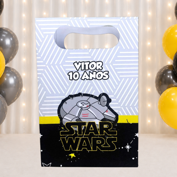 SACOLINHA PERSONALIZADA PARA LEMBRANCINHAS STAR WARS | SACOLA PERSONALIZADA | SACOLA SURPRESA