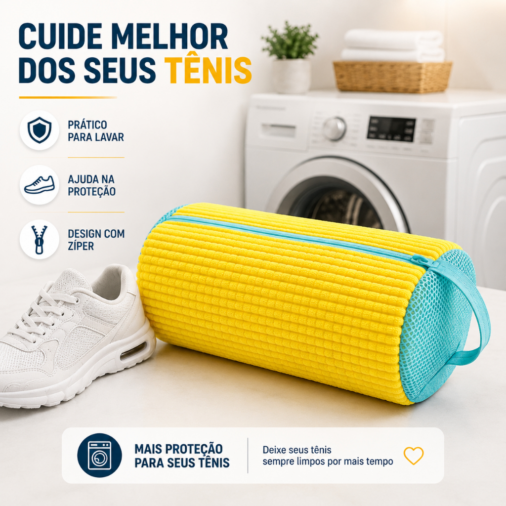 Bolsa de Lavar Tênis Saco de Lavar Sapatos Máquina de Lavar Lavanderia Protetor Malha Qualidade Top!