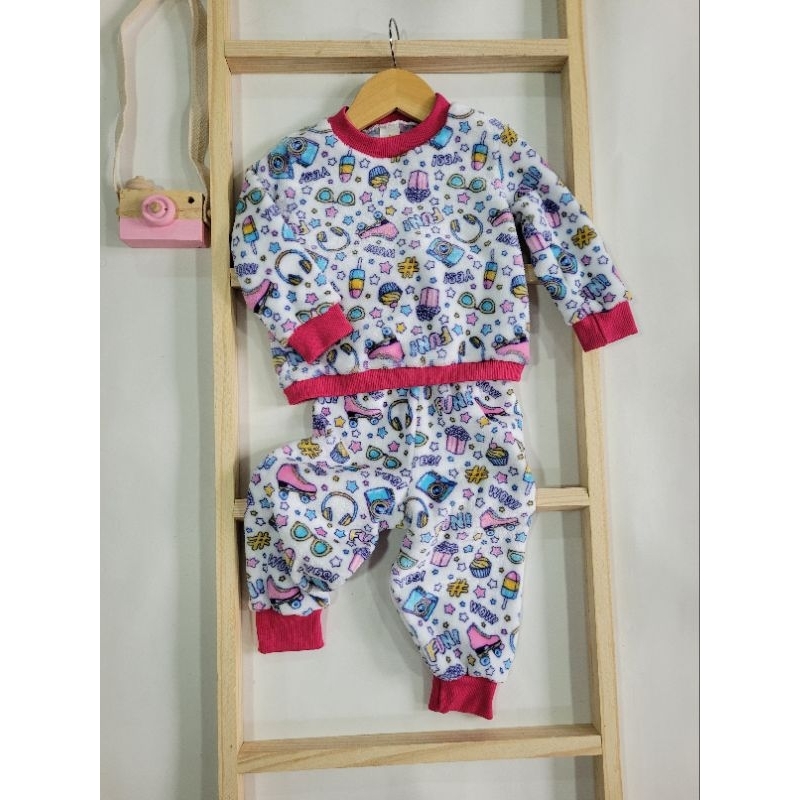 TAM 1 Conjunto em fleece quentinho menina,conjunto inverno peluciado menina, conjunto inverno fleece,conjunto