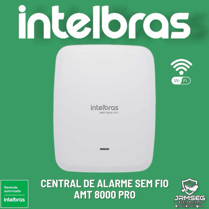 AMT 8000 PRO Central de alarme sem fio com sirene e Wi-Fi Intelbras