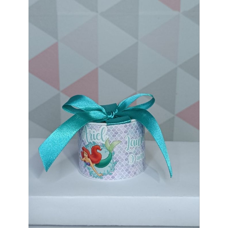 Mini Tubolata Personalizada 5x6 Sereia - Lembrancinha p/ Chá de bebê / Aniversário / Festa Infantil