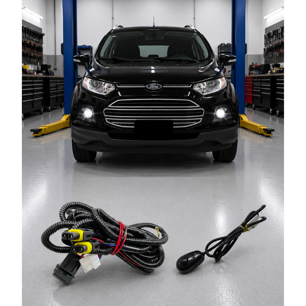 Chicote Completo Farol De Milha EcoSport Todos Interruptor Colante