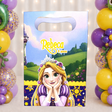 SACOLINHA PERSONALIZADA PARA LEMBRANCINHAS PRINCESA RAPUNZEL ENROLADOS | SACOLA PERSONALIZADA | SACOLA SURPRESA