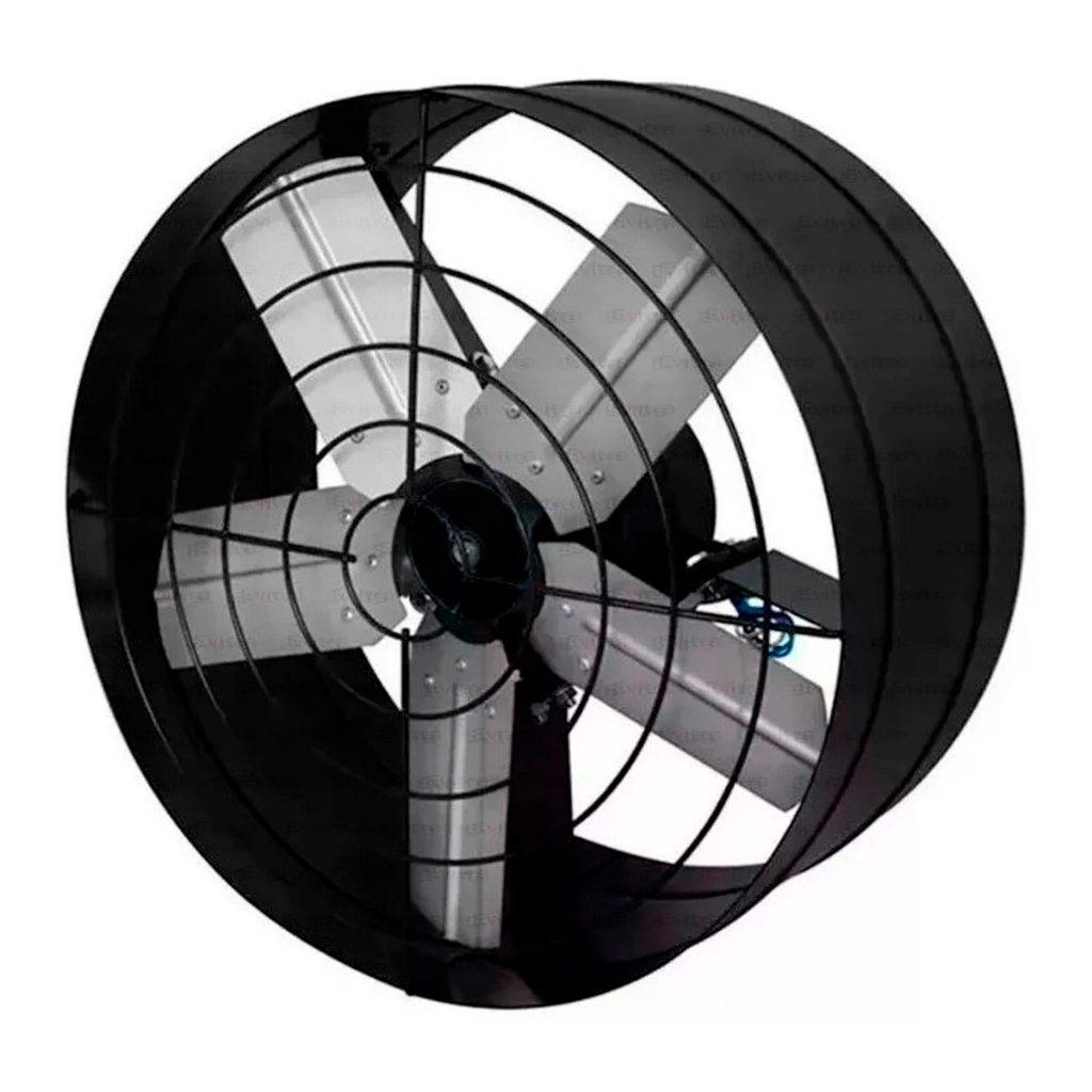 Exaustor e Ventilador Industrial de Parede 50cm com chave reversora Galpões Cabines de Pintura