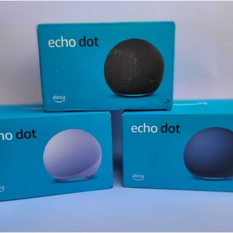 Alexa Echo Dot 5° Geração Original - Assistente Virtual  Preta/Azul/Branca