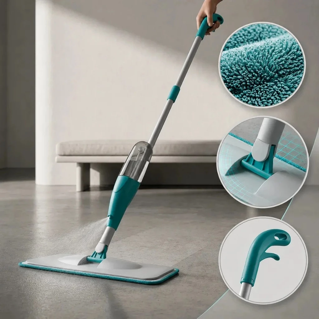 Mop Spray Com Reservatório Esfregão Vassoura Mágica — imagem 1