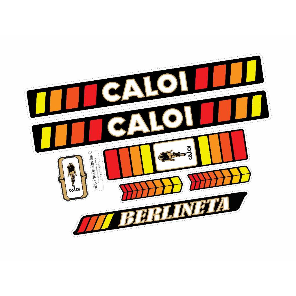 Kit Adesivos Bicicleta Caloi Berlineta 1979