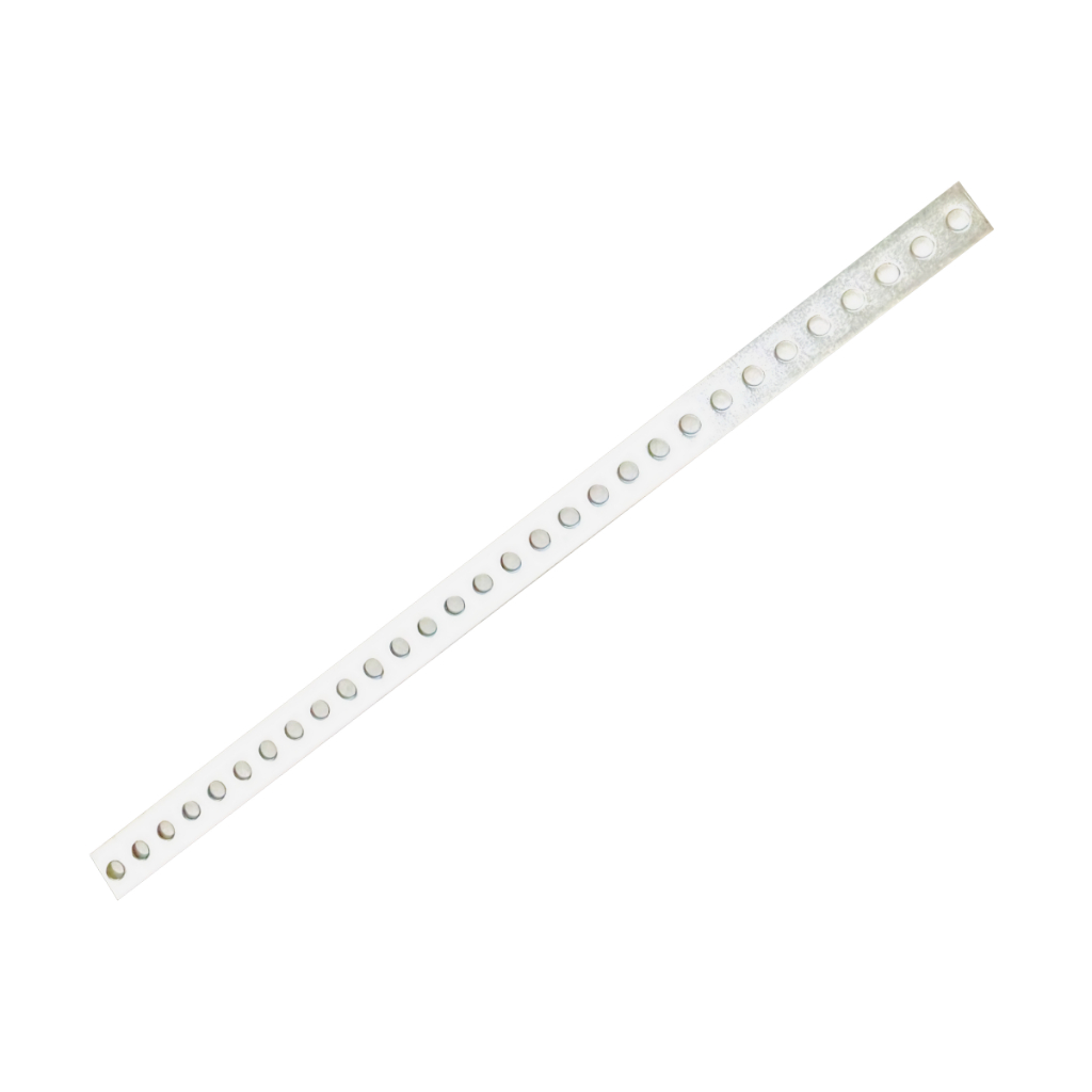 Cinta chapa flexível furada comprimento 33 cm, largura 2 cm para fixar radio / cd / universal · foto 2