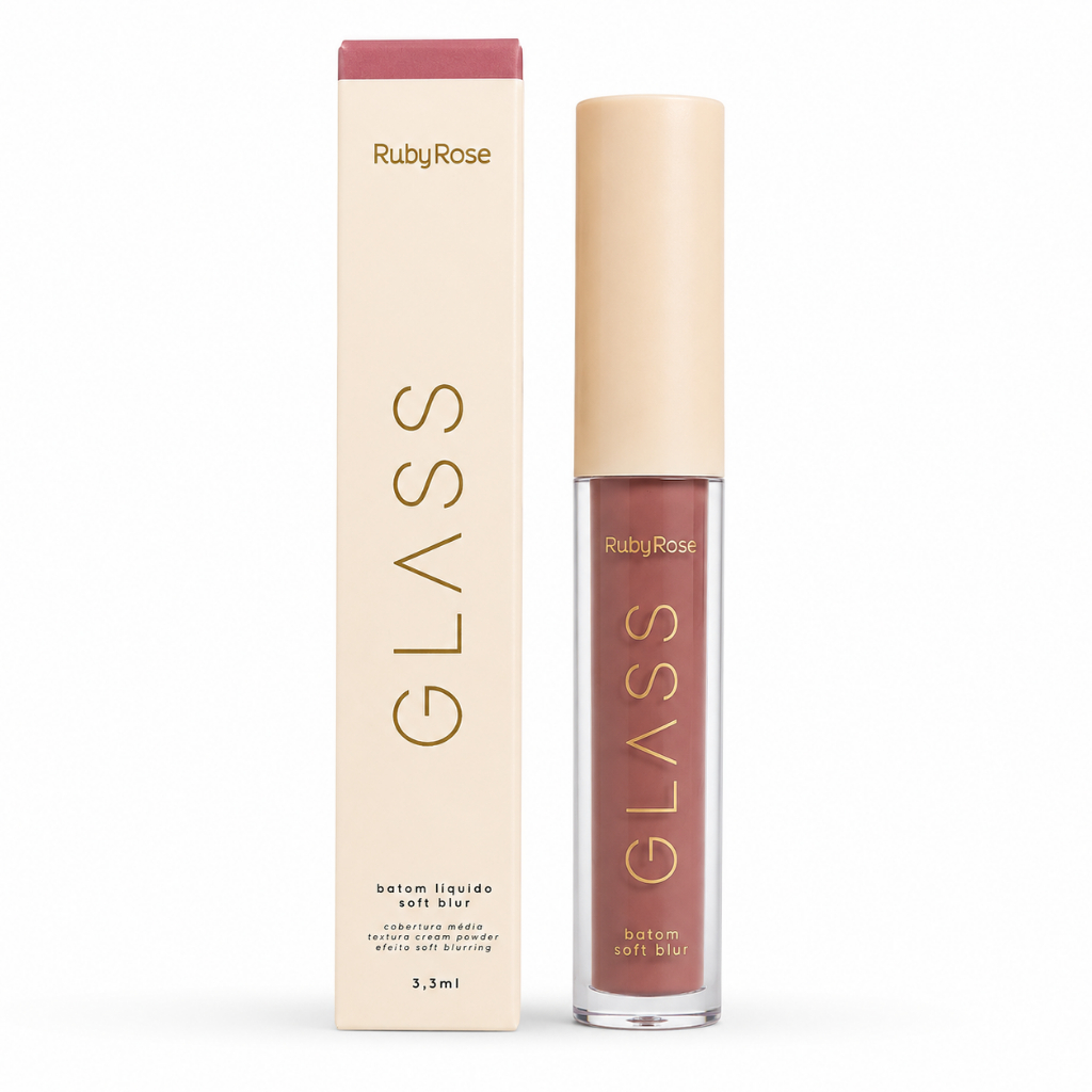 Batom Líquido Soft Blur BG06 Nude Glass Ruby Rose