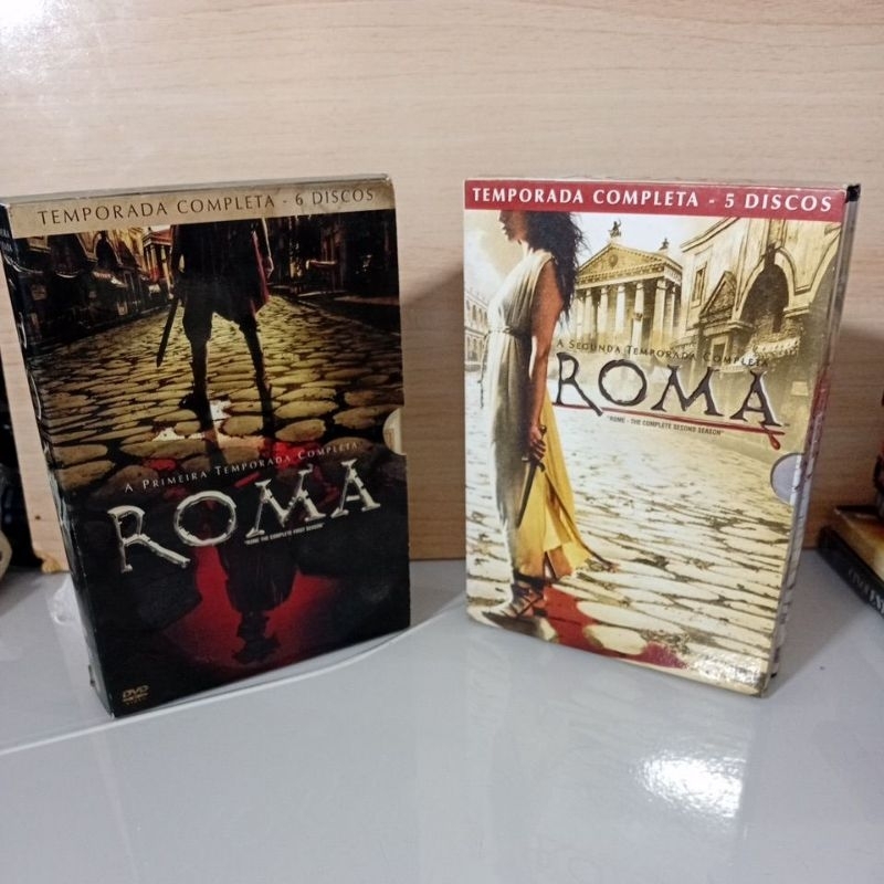 dvds Roma 1 temporada completa e a segunda temporada completa raridade